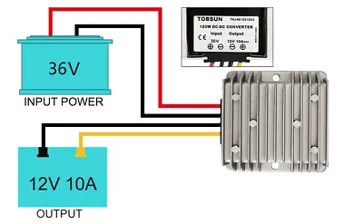 36V To 12V 120W 10A Voltage Regulator DC-DC Reducer Power Converter Waterproof • $16.14