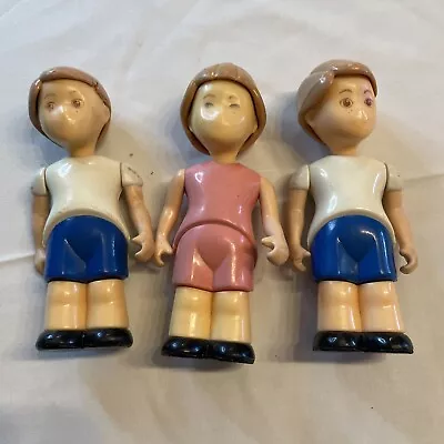 Vintage Little Tikes Dollhouse People Family Brother Sister Boy Girl 3 • $10