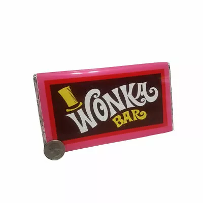 Willy Wonka Candy  Wonka Bar  Prop Replica | DISPLAY ONLY | Plus Golden Ticket • $53.01