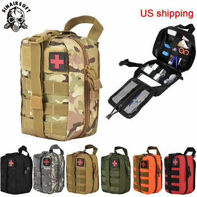 Tactical MOLLE Rip Away EMT IFAK Medical Pouch First Aid Kit Utility Bag US Send • $12.79