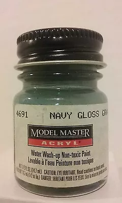 Testors Model Master Acrylic Paint 4691 Navy Gloss Grey. • $3.79