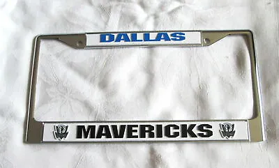 $12.99 • Buy Dallas Mavericks Embossed Chrome License Plate Frame #4 - New
