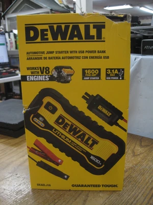 $81 • Buy DEWALT 1600 Peak Amp Lithium Jump Starter DXAELJ16