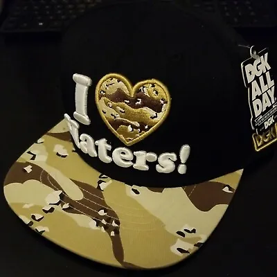 DGK I Love Haters  Motivation  Vintage Camo Snapback Adjustable Hat New  • $27.50