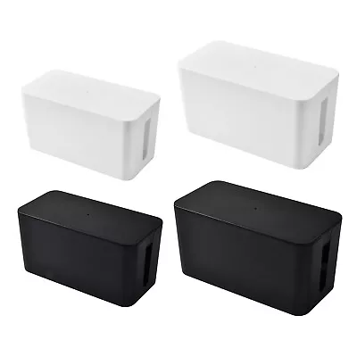 Cable Tidy Box Madream Cable Box Tidy With Cable Management Box Large With Lid • £15.35