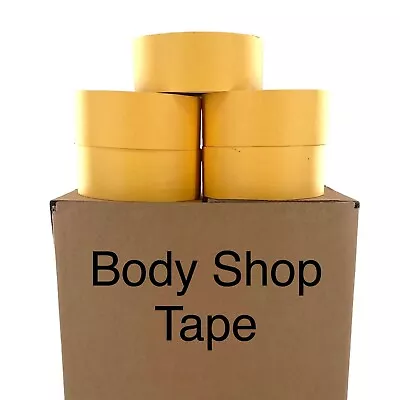 24 Rolls 2” X 60 Yards Yellow Automotive Painters Masking Tape BODYSHOP USA Made • $94