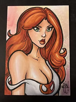 MARY JANE SPIDER-MAN Marvel Sketch Card Original Art CHRIS MCJUNKIN TT  NEW HOT! • $99.99