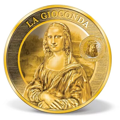 2021 Togo Gold Proof Coin Art La Gioconda Mona Lisa Leonardo Da Vinci Painter • $179.99