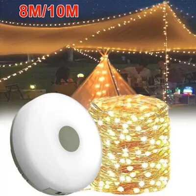 8/10m Stowable String Light Camping String Lights Portable Outdoor Waterproof • $6.55