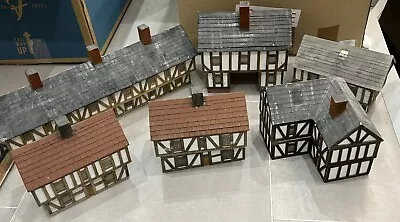 Wargaming Tudor Town ECW Warhammer Old World. Custom Made 28mm Buildings • £80