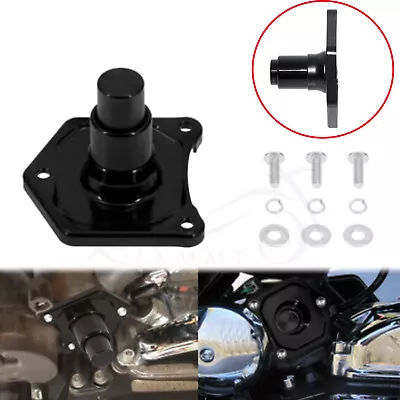 Black Motorcycle Solenoid Cover Push Button Starter For Harley Breakout Dyna CVO • $15.98