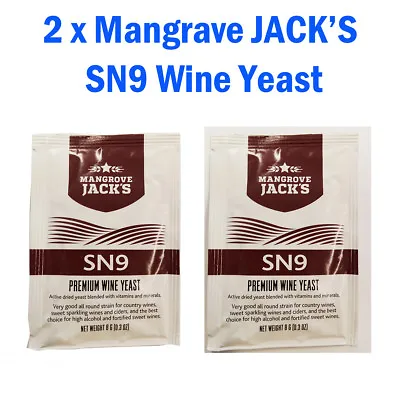 £7.70 • Buy 2 X Mangrave JACK's SN9 Premium Wine/Champagne/Cider Yeast