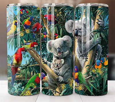 Koala Bears In A Tree 20oz Insulated Tumbler Stainless Steel Cup Mug • $19.95