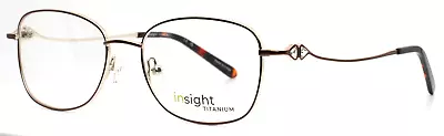 INSIGHT 4002 C01 Brown Womens Oval Full Rim Eyeglasses 52-17-135 B:38 • $50.94