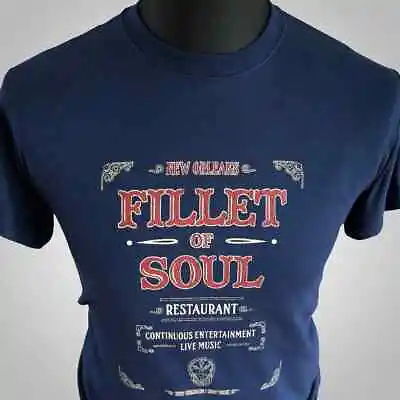 Fillet Of Soul T Shirt Retro Movie Bond New Orleans Live And Let Die Blue • £14.99