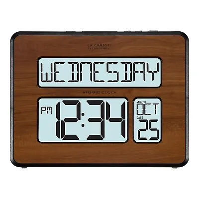 513-1419BL-WA La Crosse Technology Atomic Digital Wall Clock Backlight Open Box • $39.95