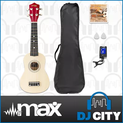 MAX UKEY Natural Ukulele Set Soprano 21  Inch • $49