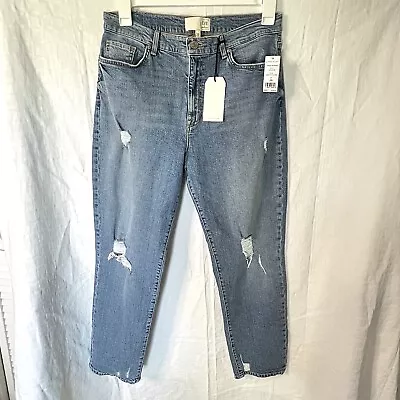 Current/Elliott Denim Sunny Distressed The Original Boyfriend Jeans Blue Size 29 • $65