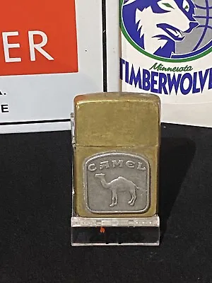 Vintage Brass Zippo Lighter Camel Advertising 1932-1992 • £84.85