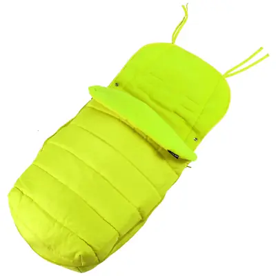 XXL Large Luxury Foot-muff And Liner For Maclaren Techno XT - Lime (Green) • £10.45