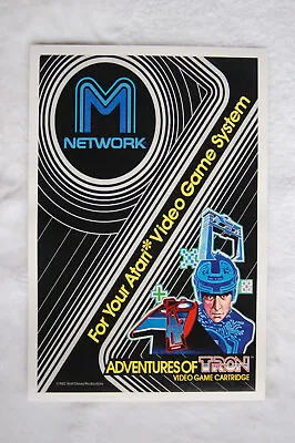 Adventures Of Tron Video Game Promotional Poster Atari 2600 1980s  • $4
