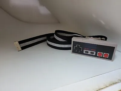 NEW NES 8 Bit Nintendo Controller Pad Black/White Belt & Buckle Buttons Push G41 • $24.95