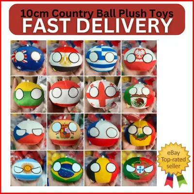 10cm Country Ball Plush Toys Polandball Pendant Decor Stuff Doll Christmas Gifts • $5.99