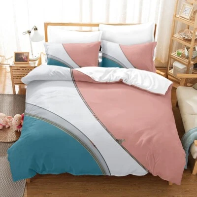 £12.54 • Buy Quilt/Doona/Duvet Cover Set Single/Double/Queen/King Size Bed Pillow Cases