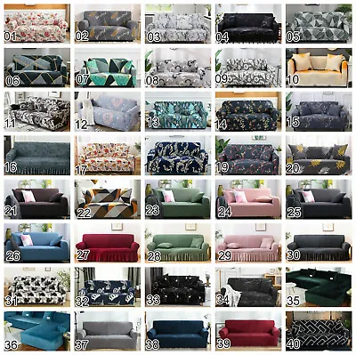 Sofa Covers High Stretch Lounge Slipcover Protector Couch Cover 1 2 3 4 Seaters • $29.97