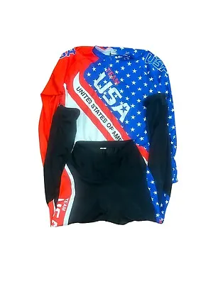 Monton Cycling Jersey With Pants Team USA Size XXL / XL • $42