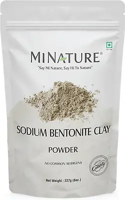 Sodium Bentonite Clay Powder By Mi Nature | Indian Healing Clay | 227G(8Oz) | De • $33.55