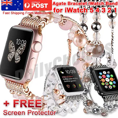 $11.79 • Buy For Apple Watch Series 1 2 3 4 5 6 7 Stainless Steel Bracelet IWatch Band Strap