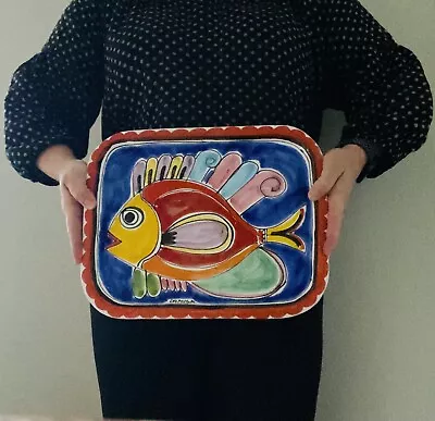 La Musa Fish Plate Platter Made Italy Nino Parrucca Wall Hanging Decor • $65