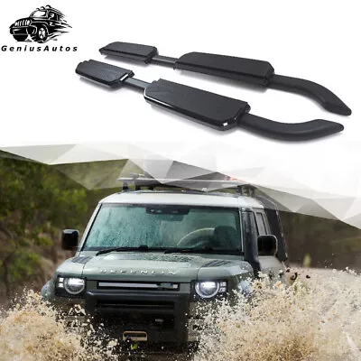 Running Boards Side Steps Nerf Bars Fit For LR Defender 110 130 2020-2024 Flag • $699.11