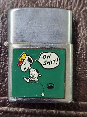 Snoopy Vietnam Era Flip Up Style Lighter Golfing Peanuts Vintage • $51.01