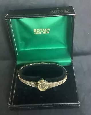 Vintage Ladies Rotary 17 Jewels Watch Boxed  Spares Or Repair • $10.11