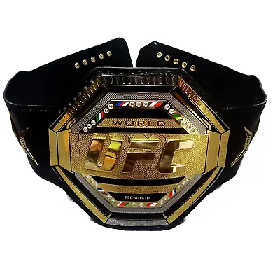 Ufc Championship Belt Replica Brass Gold Adult Size 2mm Wrestling Belt • $149.25