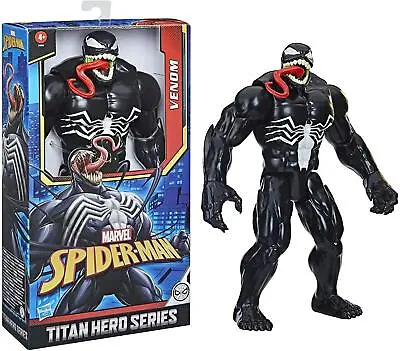 Spider-Man Venom Marvel Maximum Venom Titan Hero Deluxe Action Figure • £17.99