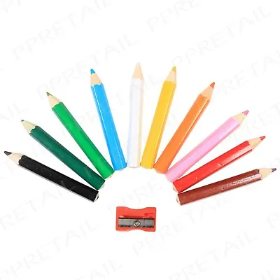 Chunky Half Size Colouring Pencil Set~100 PENCILS~With Sharpener Children Craft • £12.90