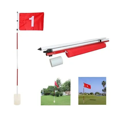 £20.39 • Buy Golf Flagsticks Practice Hole Cup Putting Green Flag Golf Pin Flags Aids Sport