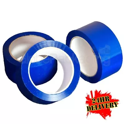 36 Rolls Of BLUE COLOURED Packing Parcel Tape 50mm X 66M 2  • £39.98