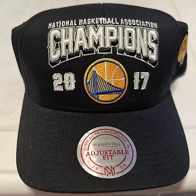 Mitchell & Ness Golden State Warriors Dad Hat 2017 NBA Final Champion Flex Snap • $30