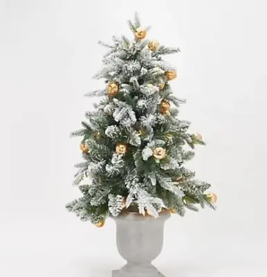 Martha Stewart 36  Flocked Globe Light Tabletop Urn Tree • $80