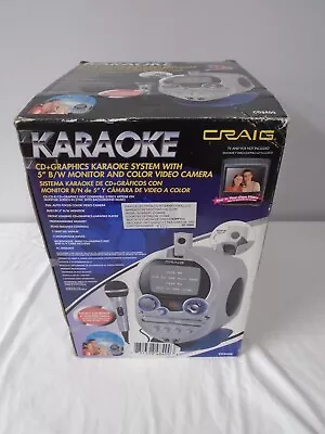 Craig CD+ Graphics Karaoke System W/ 5  Monitor & Video Camera CG8400 BRAND NEW • $174.99