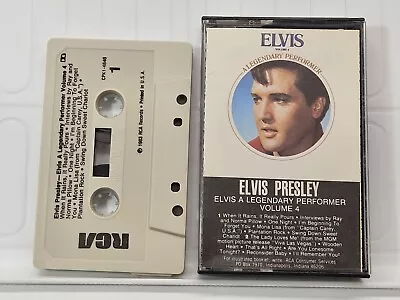 ELVIS PRESLEY - ELVIS A LEGENDARY PERFORMER VOLUME 4 (Cassette 1983 RCA) • $5.50