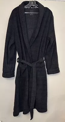 Next Men's Dressing Gown Size Medium Grey Belted Square Pattern • £9