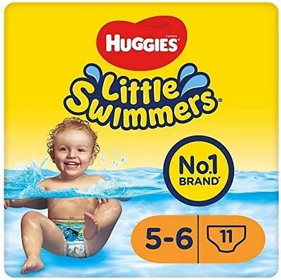 Huggies Little Swimmers Swim Nappies Size 5-6 - 33 Pants - Maximum Protection • £13.81