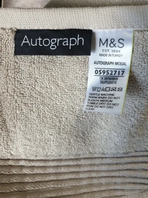 £9.99 • Buy M&S Autograph Bath Towel Taupe BNWT