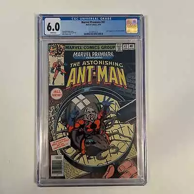 Marvel Premiere #47 CGC 6.0 WP 4219765014 - 1st Scott Lang As Ant-Man • $110