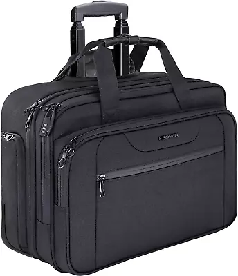 KROSER Rolling Laptop Bag Premium Wheeled Briefcase Fits Up To 17.3 Inch Lapt... • $135.29